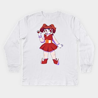 Circus Baby Gijinka Transparent Kids Long Sleeve T-Shirt